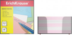 Блок для записей «ErichKrause» в пластиковом корпусе, розовый, 9х9х5 см - Фото 1