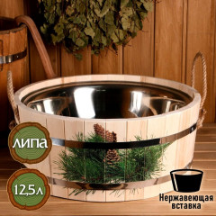 Шайка с нержавеющей вставкой - Фото 1