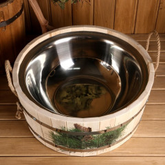 Шайка с нержавеющей вставкой - Фото 2