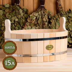 Шайка из липы овальная - Фото 1