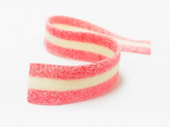 Мармелад жевательный кислый с вкусом клубника со сливками «Пластинки подсахаренные» - Фото 1