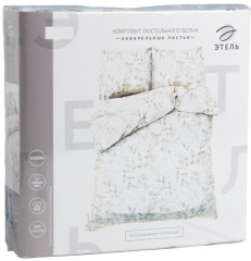 Комплект постельного белья «Акварельные листья» - Фото 4