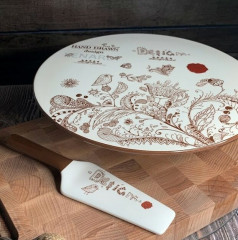 Тортовница с лопаткой «Птичий дворик» - Фото 1