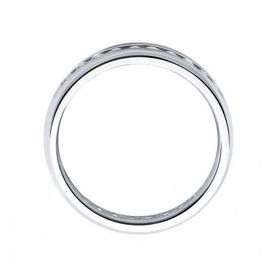 Обручальное кольцо из серебра