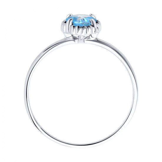 Кольцо из серебра с топазом