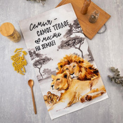 Полотенце кухонное «Семья» - Фото 1