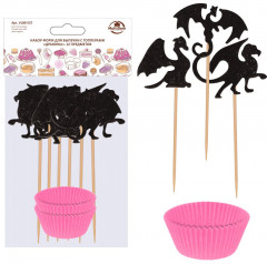 Набор форм для выпечки с топперами «Драконы» - Фото 1