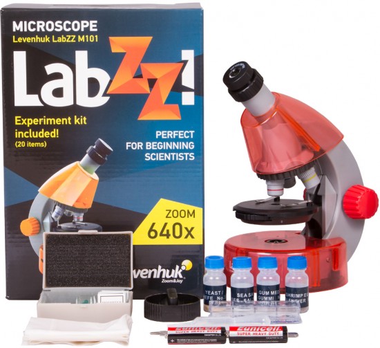 Микроскоп Levenhuk LabZZ M101, с подсветкой