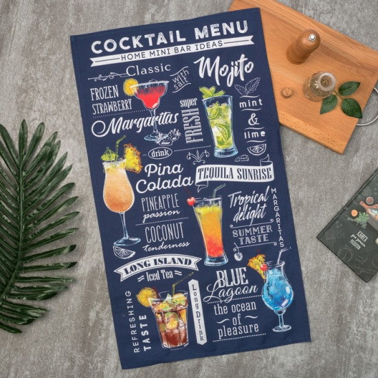 Полотенце кухонное «Cocktail menu»