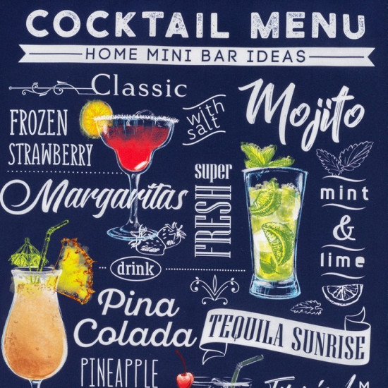 Полотенце кухонное «Cocktail menu»