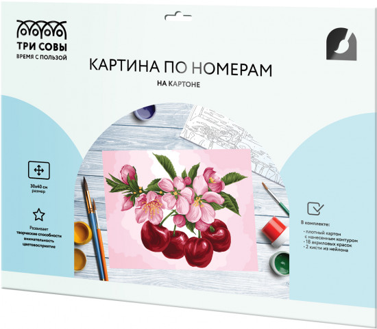 Картина по номерам «Вишни»
