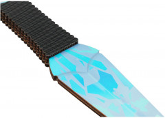 Нож кунай деревянный «Снежный камуфляж» - Фото 5