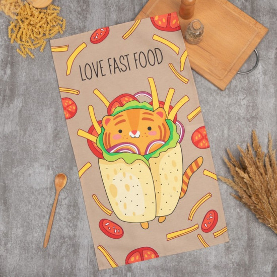 Полотенце «Love fast food»