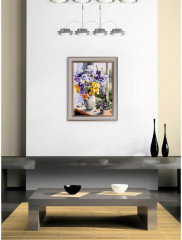 Картина по номерам «Ирисы и фиалки» - Фото 5