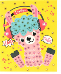 Рисунок из страз «Лама» - Фото 1