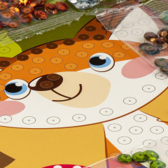 Картина из пайеток «Лисенок» - Фото 3