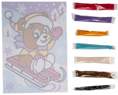 Картина из песка «Бурый мишка» - Фото 2