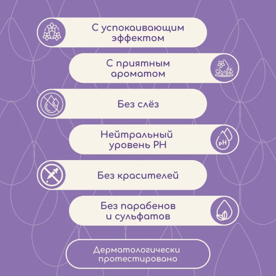Шампунь для волос детский c ароматом лаванды