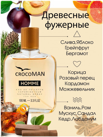 Парфюмированная вода «Crocoman Homme»