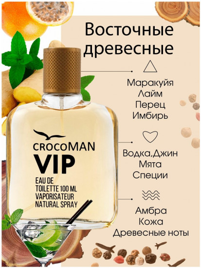 Парфюмированная вода «Crocoman Vip»