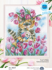 Набор для вышивания крестом «Тюльпановая весна» - Фото 2