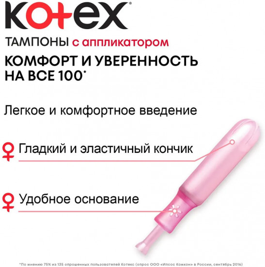 Тампоны с аппликатором «Normal»