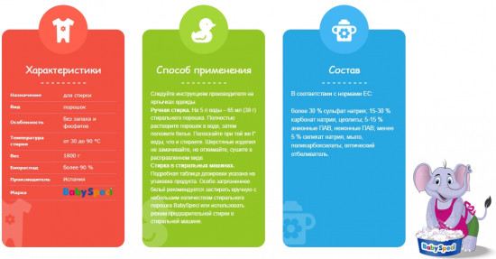 Порошок стиральный для детского белья