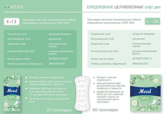 Прокладки женские «Normal Soft Deo»