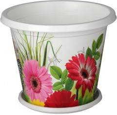 Горшок-кашпо «Палитра» (3 л) с поддоном - Фото 1