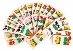 Деревянное домино «Животные» - Фото 1