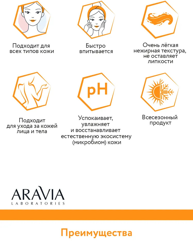 Гель для лица и тела мультиактивный «Pure Balance All In On Gel» | Aravia | Фото 5