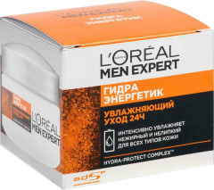 Гидра энергетик крем для лица «Увлажняющий уход 24ч» мужской для всех типов кожи - Фото 1