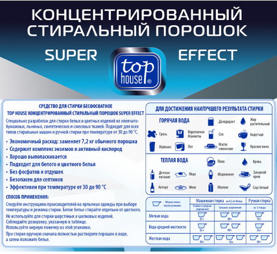 Порошок стиральный «Super effect»