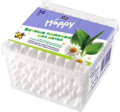 Палочки ватные для детей с ограничителями с экстрактом ромашки, подорожника и Д-пантенолом - Фото 1