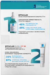 Набор Effaclar сыворотка, 40 мл + крем-гель DUO(+) SPF 30 со скидкой 50% - Фото 1