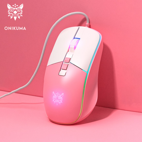 Мышь Onikuma Milky Pink