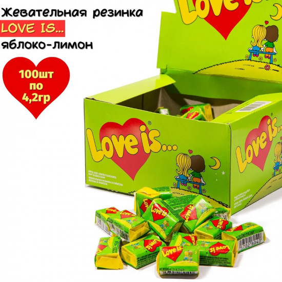 Жевательные резинки «Яблоко-лимон»