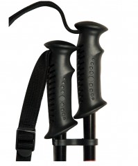 Палки для скандинавской ходьбы «Longway» (78-135 см), 2-секционные, чёрный/красный - Фото 3