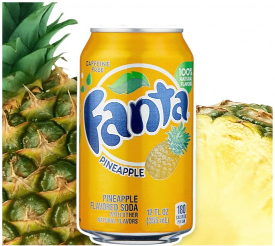 Напиток газированный со вкусом ананаса «Pineapple»