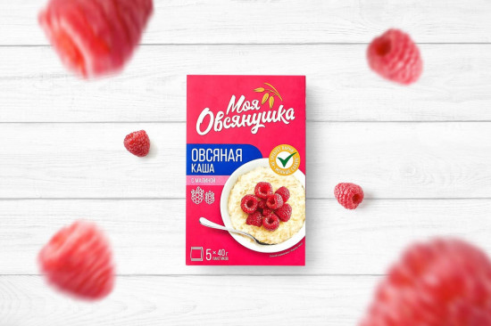 Каша овсяная «С малиной»
