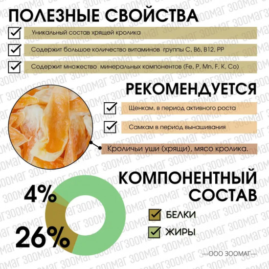 Лакомство для собак «Длинноух»