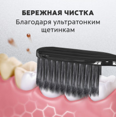 Щетка зубная для здоровья десен «Шелковые нити с древесным углем» - Фото 6