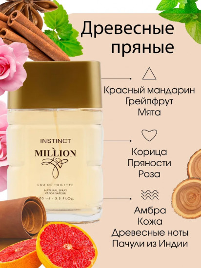 Туалетная вода «Instinct million»