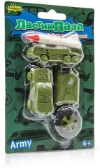 Набор ластиков-пазлов «Военная техника» - Фото 1