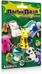 Набор ластиков-пазлов «Животные» - Фото 1