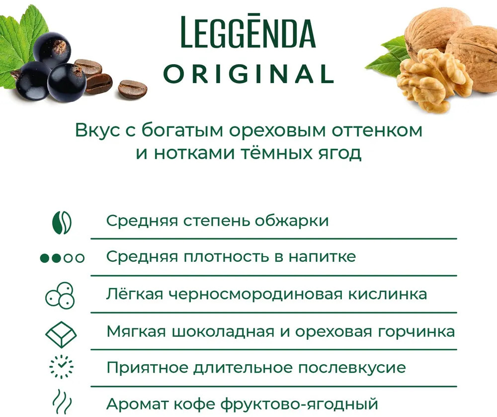 Кофе в зернах «Leggenda оriginal» | Poetti | Фото 1