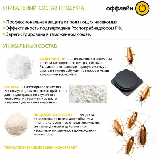 Приманка от тараканов и муравьев «Тараканофф»