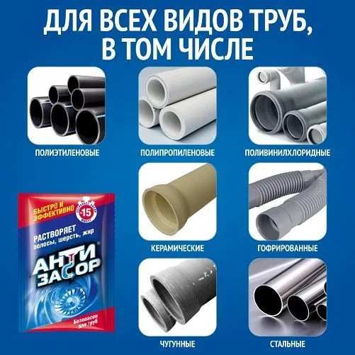Средство для удаления засоров гранулированное