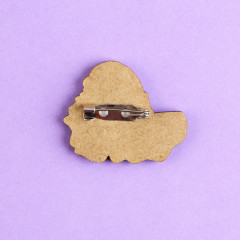 Значок деревянный «Wednesday» - Фото 3