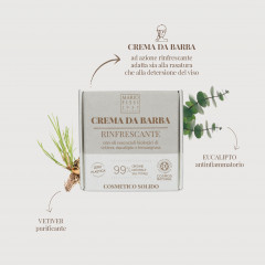 Крем-мыло для бритья твердый освежающий с маслами ветивера, эвкалипта и лемонграсса «Crema Da Barba Rinfrescante» - Фото 3